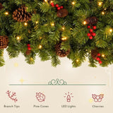 ZNTS 6ft Upside Down Hanging Quarter Tree, Christmas tree hanging from the ceiling, Xmas Tree with 300 PX307764AAF