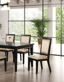Espresso Set of 2pc Dining Chairs Contemporary Style Wooden Comfort Dining Room Kitchen B011P311023