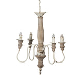 ZNTS 4 - Light Wood Chandelier, Hanging Light Fixture with Adjustable Chain for Kitchen Dining Room Foyer W2078138921