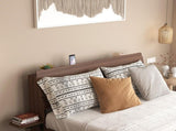 Floating Bed Frame Queen with Led Lights and Charging Station, Wood Queen Size Bed Frame with 65209522