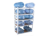 5 Tier Laminated White Metal Shelving Unit Adjustable Garage Storage Utility Rack Heavy Duty Shelves 02251443
