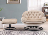 Accent chair TV Chair Living room Chair Beige sofa with Ottoman W676P232273