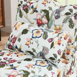 Flannel single dining chair with soft seat cushion and backrest, no armrests, matching pillow can be W487P228749