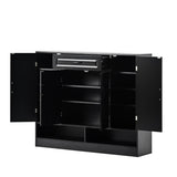 ON-TREND Sleek and Modern Shoe Cabinet Adjustable Shelves, Minimalist Shoe Storage Organizer WF304415AAB