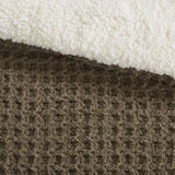Waffle Knit Chenille Comforter Set King B035P294137