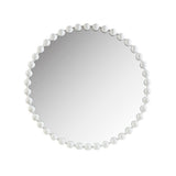 Beaded Round Wall Mirror 36"D B03599373