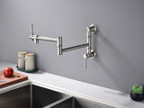 Wall mounted Filler Faucet, Modern Brass Filler Two-Attachment Wall Mount Folding Kitchen 43078982