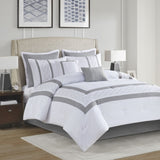 King 8 Piece Embroidered Comforter Set B035128741