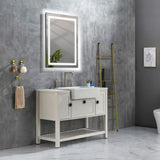 36x28 Inch LED Bathroom Mirror with Frontlit and Backlit, Wall Mounted Vanity Mirror with Smart 31728996
