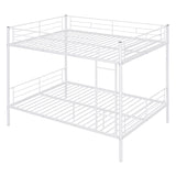 Full Over Full Metal Bunk Bed, White MF310408AAK