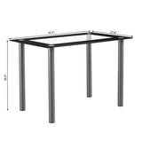 110cm Dining Table Tempered Glass Dining Table 62743713