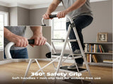 Step Ladder,Folding Step Stools 330 lbs Capacity, 2-Inch Thin for Storage, Anti-Slip Pedals & 50266913