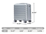 20 Inch ABS Hard Shell Travel Checked Luggage - Scratch Resistant Surface Four Multi-Directional W2787P437250