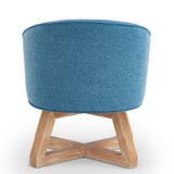 Swivel with cross-shaped wooden base,Lounge with solid wood legs, 360&degfreely Swivel W2186P166255