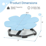 Kids Sensory Swivel Chair 360&deg Spin, 220lbs Capacity, Elephant Design, PP/Metal, Anti-Slip Pads 63935069