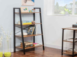 Industrial 4-Tier Bookshelf, Freestanding Rustic Display Bookcase Storage Rack Shelf Plant Stand for 26322884