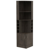 Seattle Bar Cabinet, Eight Bottle Cubbies, Two Large Open Shelves B128P322509