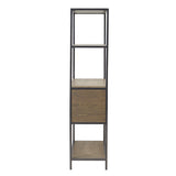 3-Shelf Bookcase with Storage Cabinet B035118581