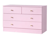 3-Tier 4-Drawer Chest with Matte Gold Handles Melamine-Faced Particleboard 25.98*12.99*22.04in 77451805