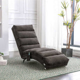 COOLMORE Linen Massage Chaise Lounge Indoor with Remote Control,Ergonomic Electric Massage Long W39539626