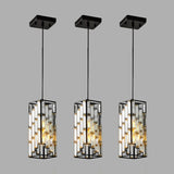 ZNTS Modern Crystal Pendant Light - 3 Pack, Adjustable Hanging Ceiling Lamp with Crystal Prism Design for W1340P208474