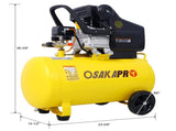 4.5HP Portable 13 Gallons Oil-Lubricated Air Compressor Tank Ultra Quiet Horizontal Tank Adjustable 48714022