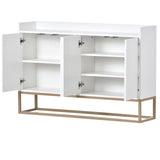 ZNTS Modern Sideboard Elegant Buffet Cabinet with Large Storage Space for Dining Room, Entryway 72450574