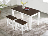 Bar Table and Chairs Set, 4 Piece Table Set, Industrial Breakfast Table Set, for Living Room, W487P331242