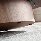 Modern Handcraft Drum Table Length 43.7 inch Ellipse Table for Living Room,Oval Small W2582P251185