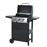 Propane Gas Grill 3 Burner Barbecue Grill, Stainless Steel 26,000 BTU Patio Garden Barbecue Grill W1650137968