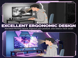31.5" Gaming Desk with Bookshelf and Printer Stand Faux Carbon Fiber Veneer P2 Particleboard 73988009