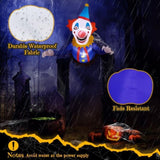 3.3 FT Halloween Inflatable Clown Broke Out from Window Outdoor Decorations, Scary Blow up Decor 88225003