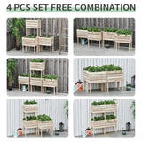Wooden PlanterFlower shelf,Wood Planter Box 03122294