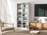 Metal Kitchen Pantry - 72" Tall Storage with 5 Adjustable Shelves, White Freestanding 19252477