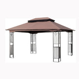 ZNTS 13x10 Outdoor Patio Gazebo Canopy Tent With Ventilated Double Roof And Mosquito net 66182433