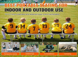 6 ft Plastic Folding Bench, Portable Bench for Indoor and Outdoor Use, Ideal for Picnics, Parties, 85813402