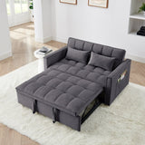 54.33 inch versatile foldable sofa bed in 3 lengths, modern sofa sofa sofa velvet pull-out bed, W2353P252432