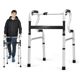 Heavy-Duty Rolling Walker , 2 Modes, 1-Click Fold 08344865