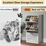 3-bucket louvered shoe cabinet 04097946