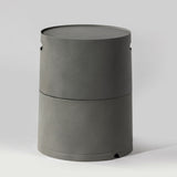 Steel Propane Tank Cover Round Tank Holder Hide-away Side Table W853P202182