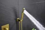 Shower system combo with hand shower, 16 inch shower head and tub spout W928100847