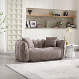 Soft beanbag chair with high resilience foam core for two people. The comfortable square recliner W1996P182154