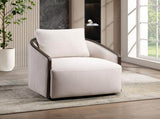 Lenora Beige Chenille Accent Chair w/Swivel B2726P615481