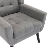 ZNTS Modern Soft Linen Material Ergonomics Accent Chair Living Room Chair Bedroom Chair Home Chair With W67634084