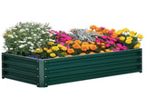 4' x 2' x 1' Sturdy Metal Raised Planter Garden Bed for Vegetables, Flowers, Herbs & Succulents 18060340