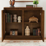 Mid Century Modern Fluted Hollowed Out Sideboard Cabinet with 2 Outlet Holes, Buffet Cabinet with W1801P288510