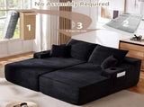 63.78" Modular Sectional Sofa,Cloud Sectional Couch with Deep Seat,Upholstered Boneless Couches for W6263P547479