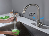 Touch Kitchen Faucet with Pull Down Sprayer-Brushed Nickel 57987813