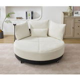 52.75'' Oversized Round Swivel Chair,360&deg Swivel Chair, Couples W1628P218356