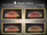 28inch Infrared Electric Fireplace Insert, Touch Panel Home Decor Heater, With Cracking Sound 73813712